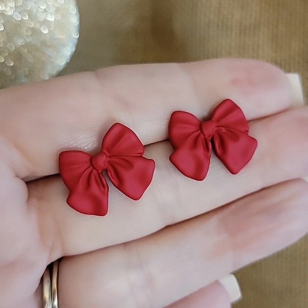 🔥LAST PAIR🔥 RED BOW EARRINGS
